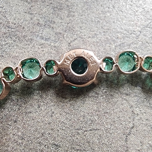 Pandora Tennis Bracelet with Green Stones - Picture 7 of 8